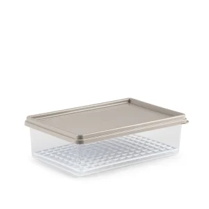 Fiambreras Fresh con rejilla 1L marron