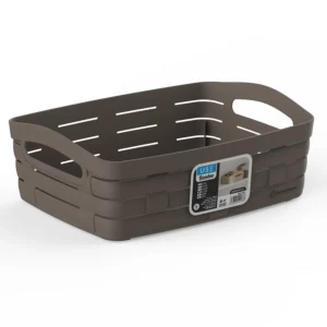 CESTA PEQUEÑA BAJA SERIE BAMBOO basalto