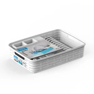 Escurreplastos bamboo 47*37cm blanco