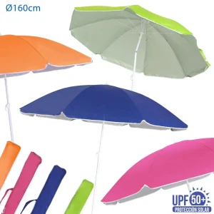 Sombrilla de playa con protección solar Ø220cm