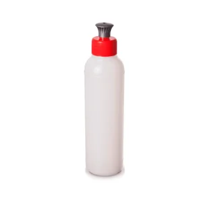 Botella con Dosificador Gel 275ml rojo