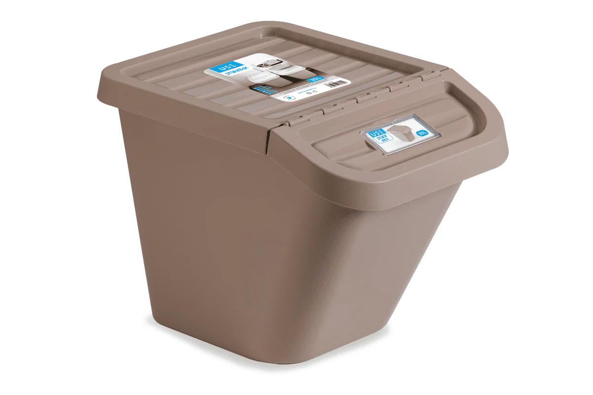 Cubo Almacenaje Store box 30L blanco roto - Imagen 3