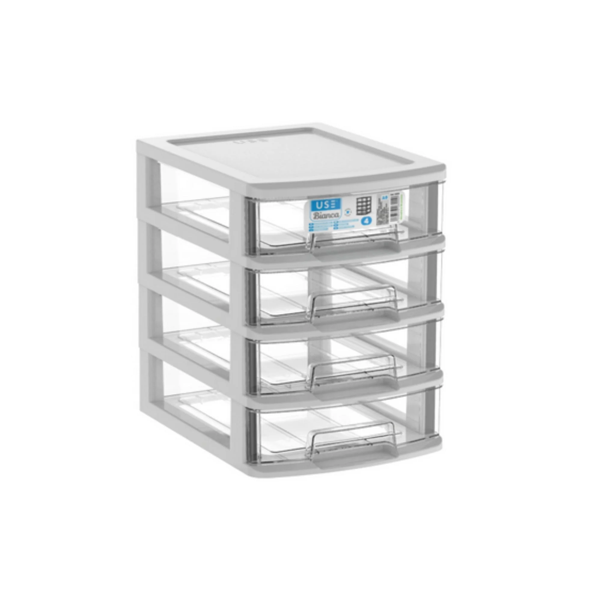 Cajonera A5 bianca 4 cajones negro - Imagen 2