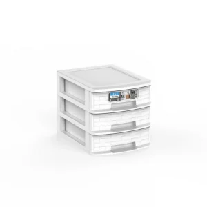 Cajonera A5 Bamboo 3 Cajones blanco