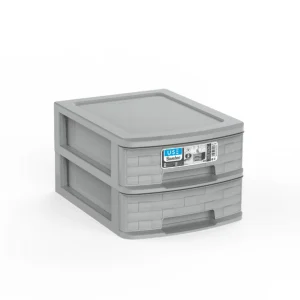 Cajonera A4 Bamboo 2 Cajones gris