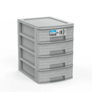 Cajonera A4 Bamboo 4 Cajones gris