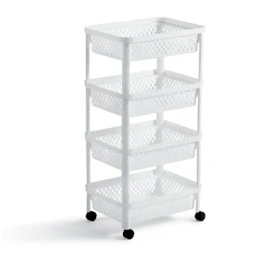 Cesta Apilable 4 Alturas Emma blanco