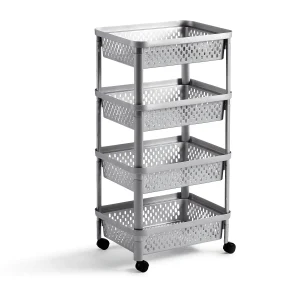 Cesta Apilable 4 Alturas Emma gris