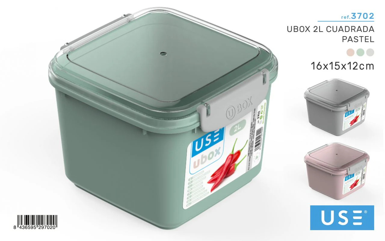 Fiambrera Cuadrada Ubox 2L - Imagen 6