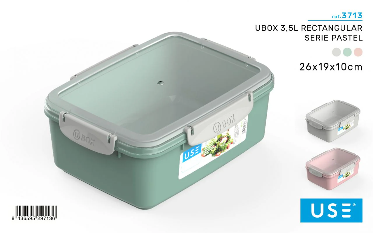 Fiambrera Rectangular Ubox 3,5L - Imagen 2