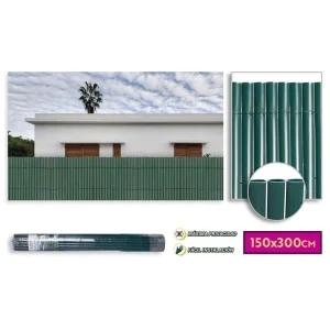 Cañizo pvc doble cara 10mm 1.5*3m verde
