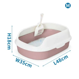 Arenero de gato L48*W35*H18cm marrón