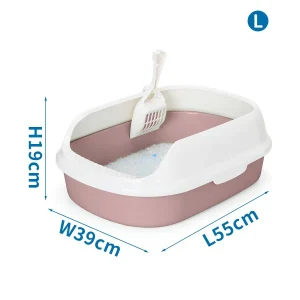 Arenero de gato L55*W39*H19cm marrón