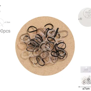 Goma de pelo 1.5cm 100pcs
