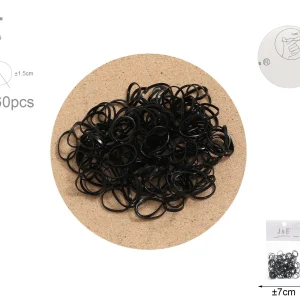 Goma de pelo 1.5cm 100pcs