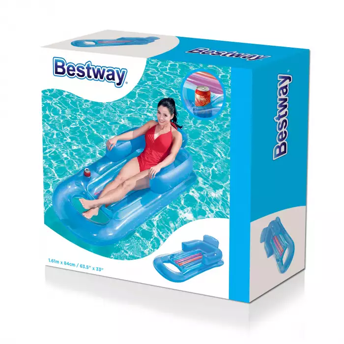 Colchoneta hinchable c/repaldo 157*89cm - Imagen 3