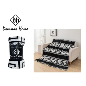 Manta versace negro 220x240cm