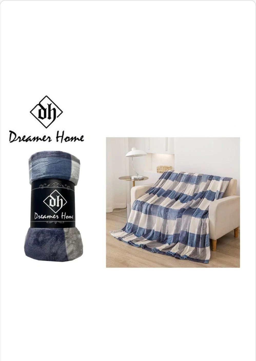 Manta beige 130x160cm - Imagen 8