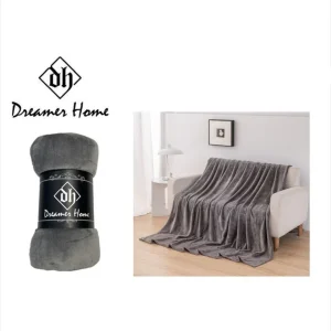 Manta gris 160x220cm