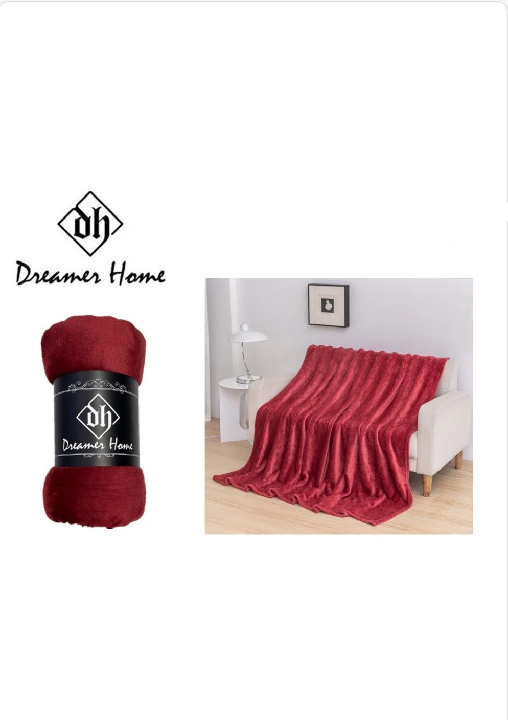 Manta beige 130x160cm - Imagen 4