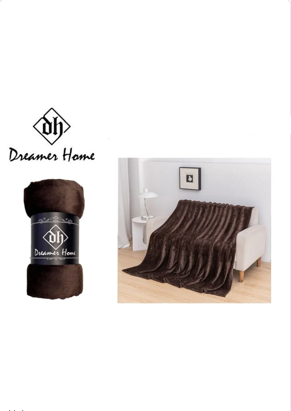 Manta flores gris 220x240cm - Imagen 4