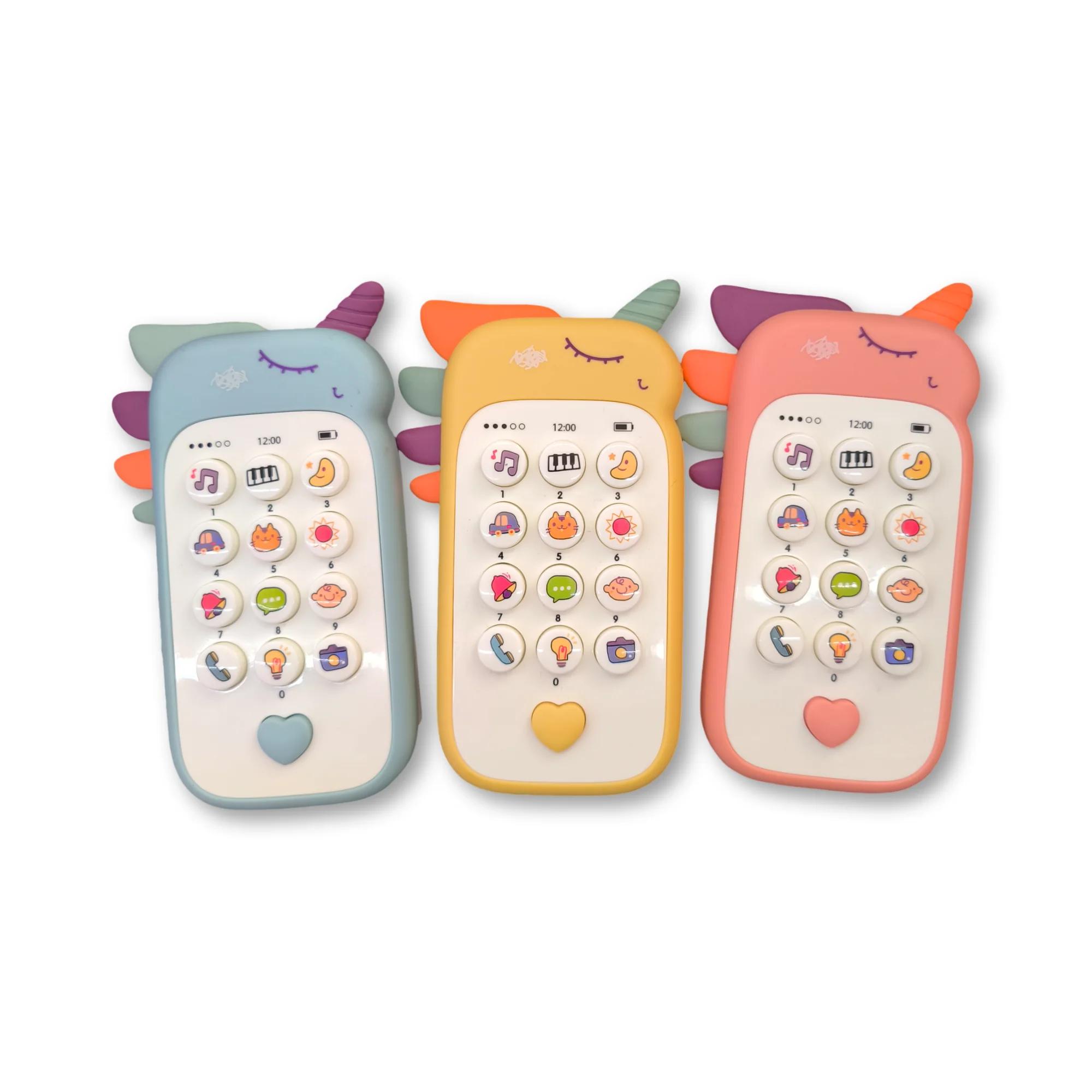 Juguete de teléfono para bebés rosa - Imagen 4