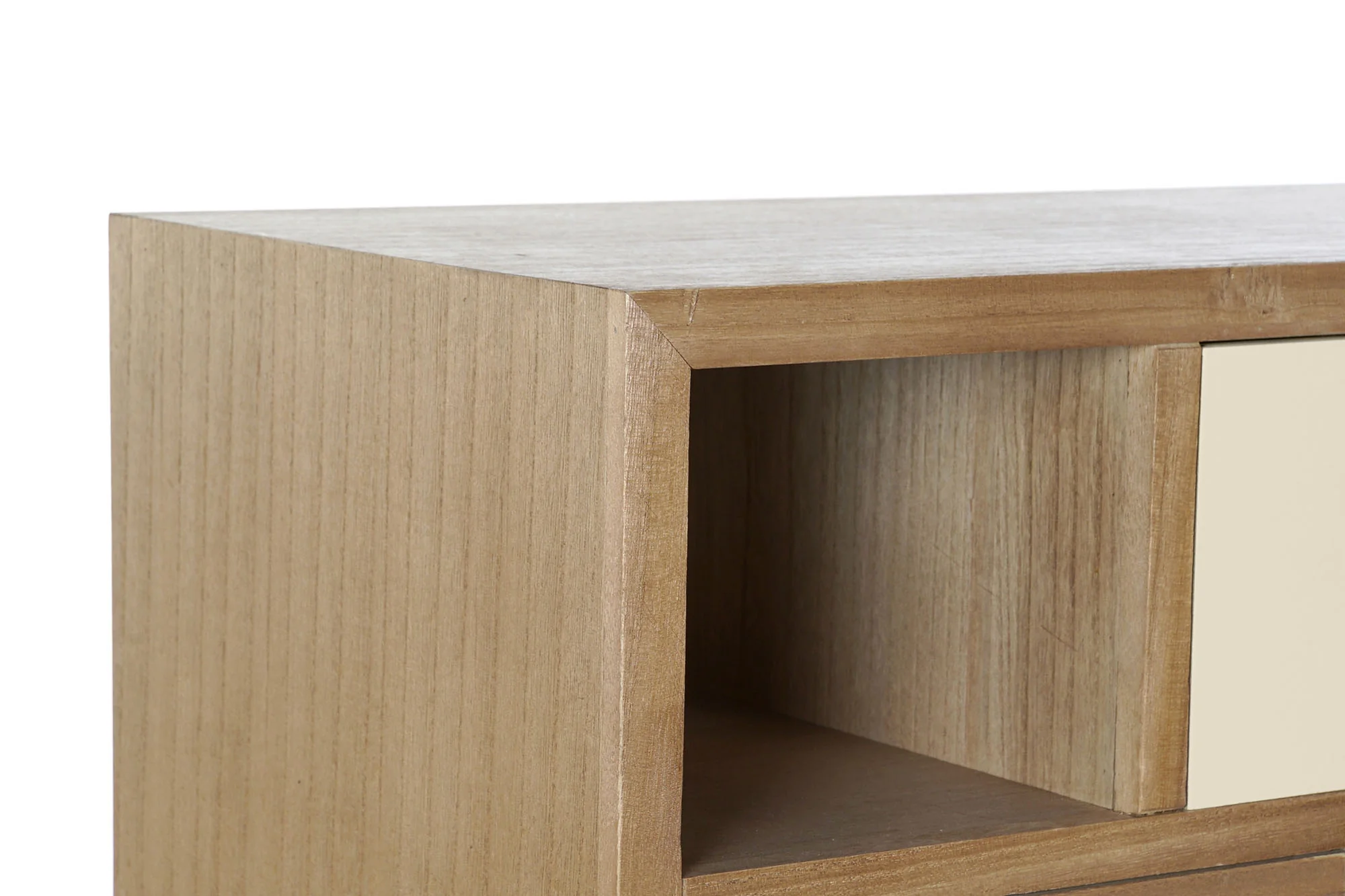 Cajonera madera metal 76*34*94cm granate - Imagen 4