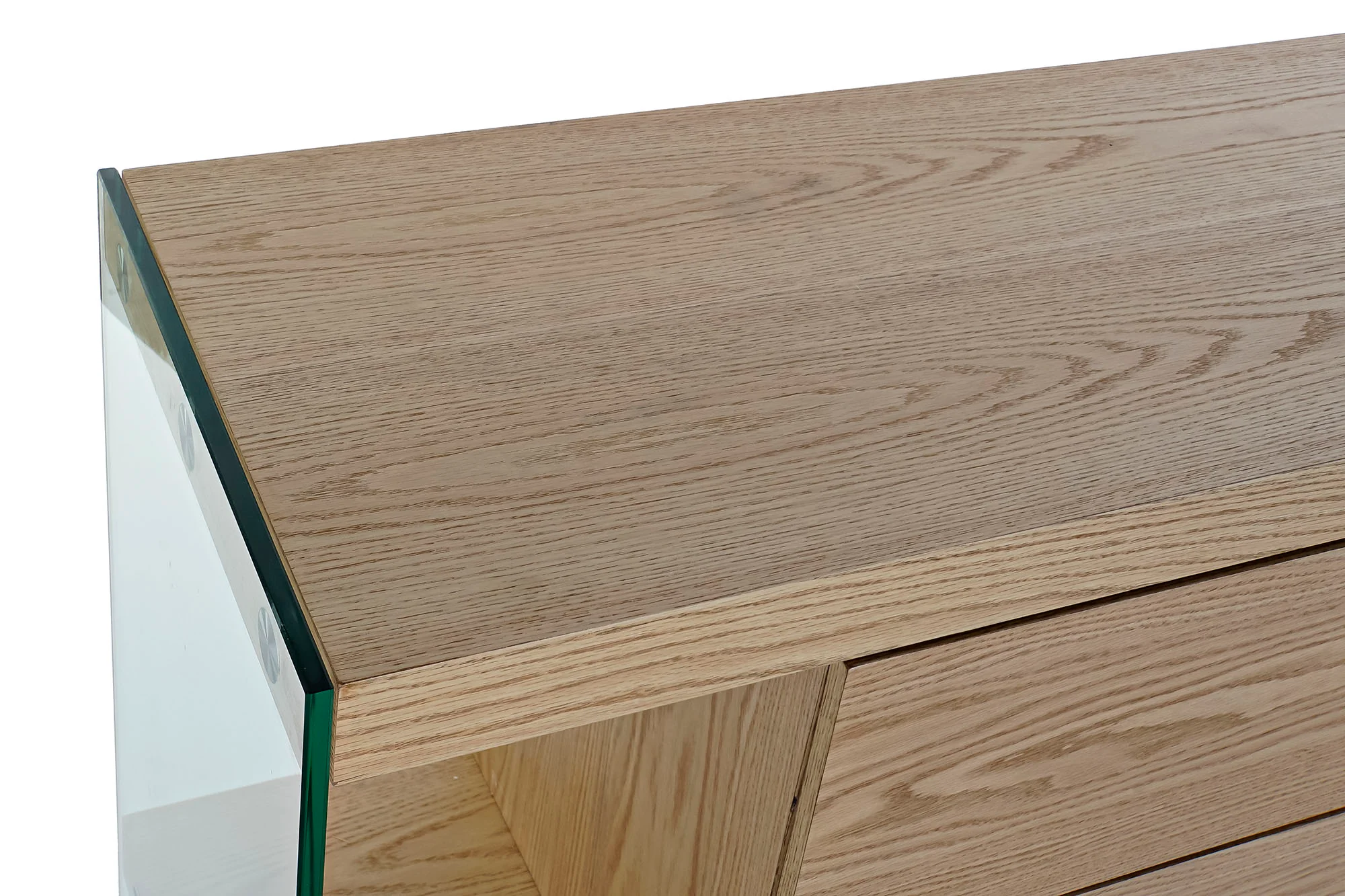 Buffet cristal mdf 160*45*80cm marron claro - Imagen 3