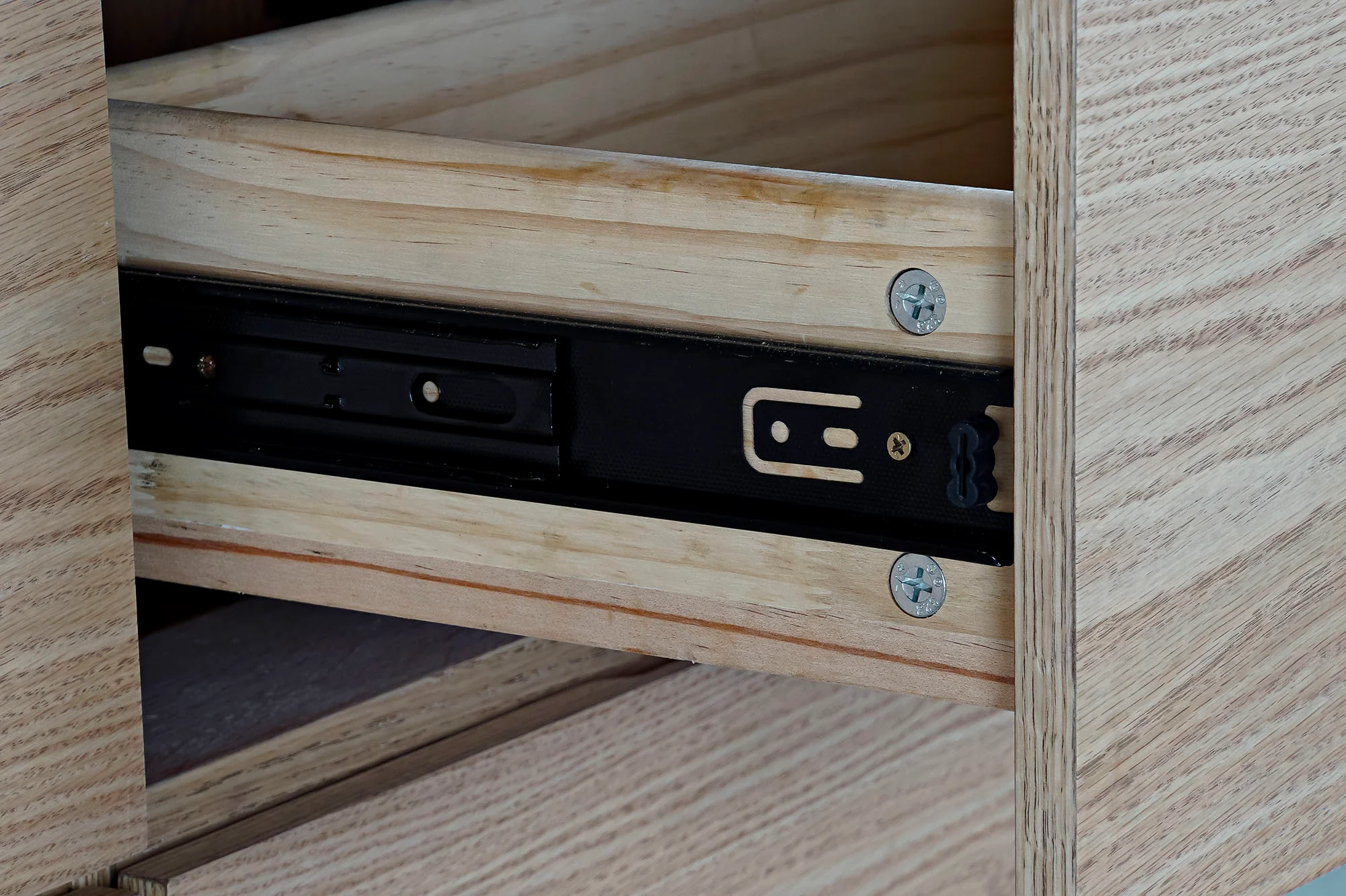 Buffet cristal mdf 160*45*80cm marron claro - Imagen 7