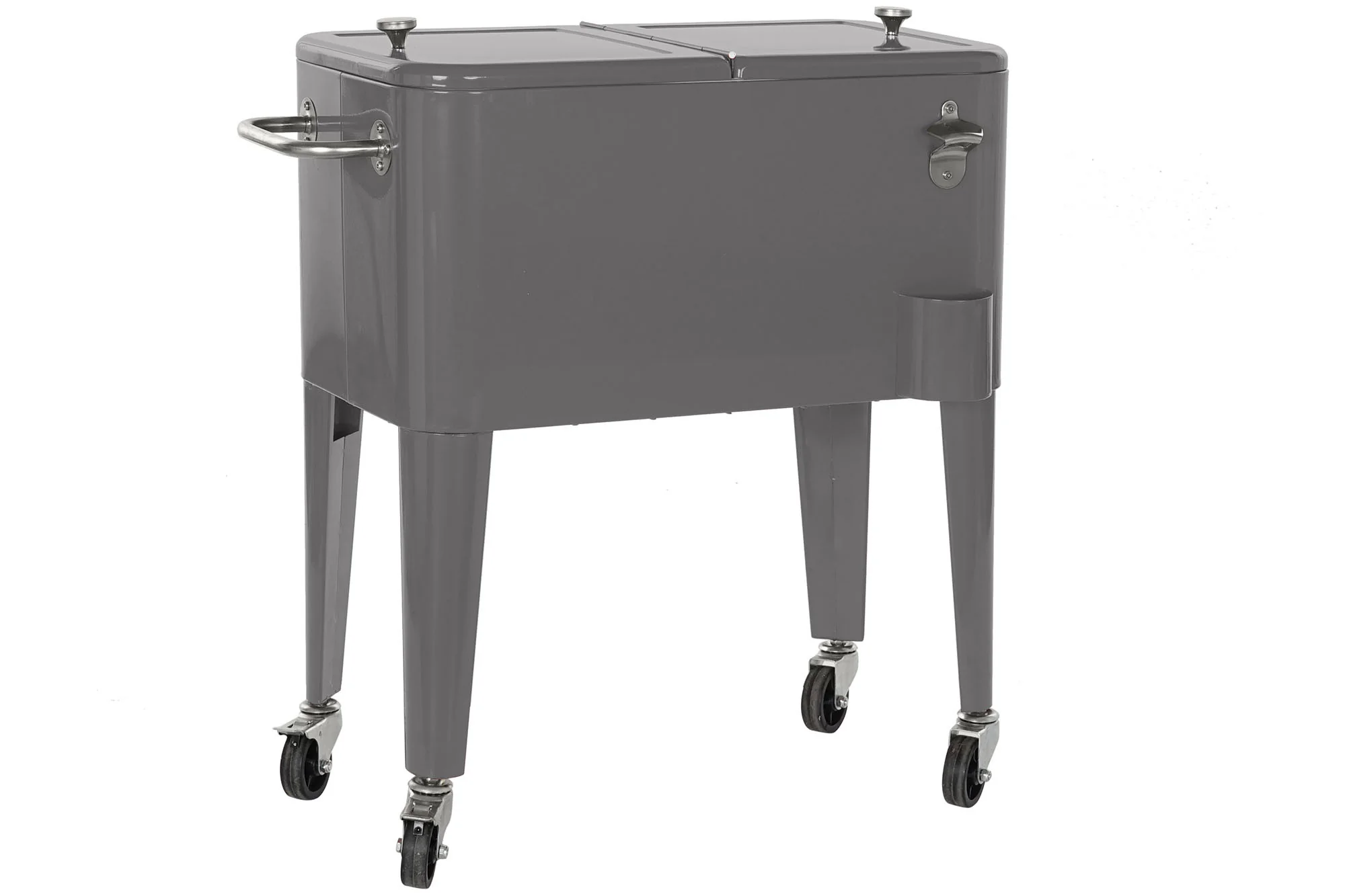 Nevera acero pp 74*43*80cm 56l verde menta - Imagen 8