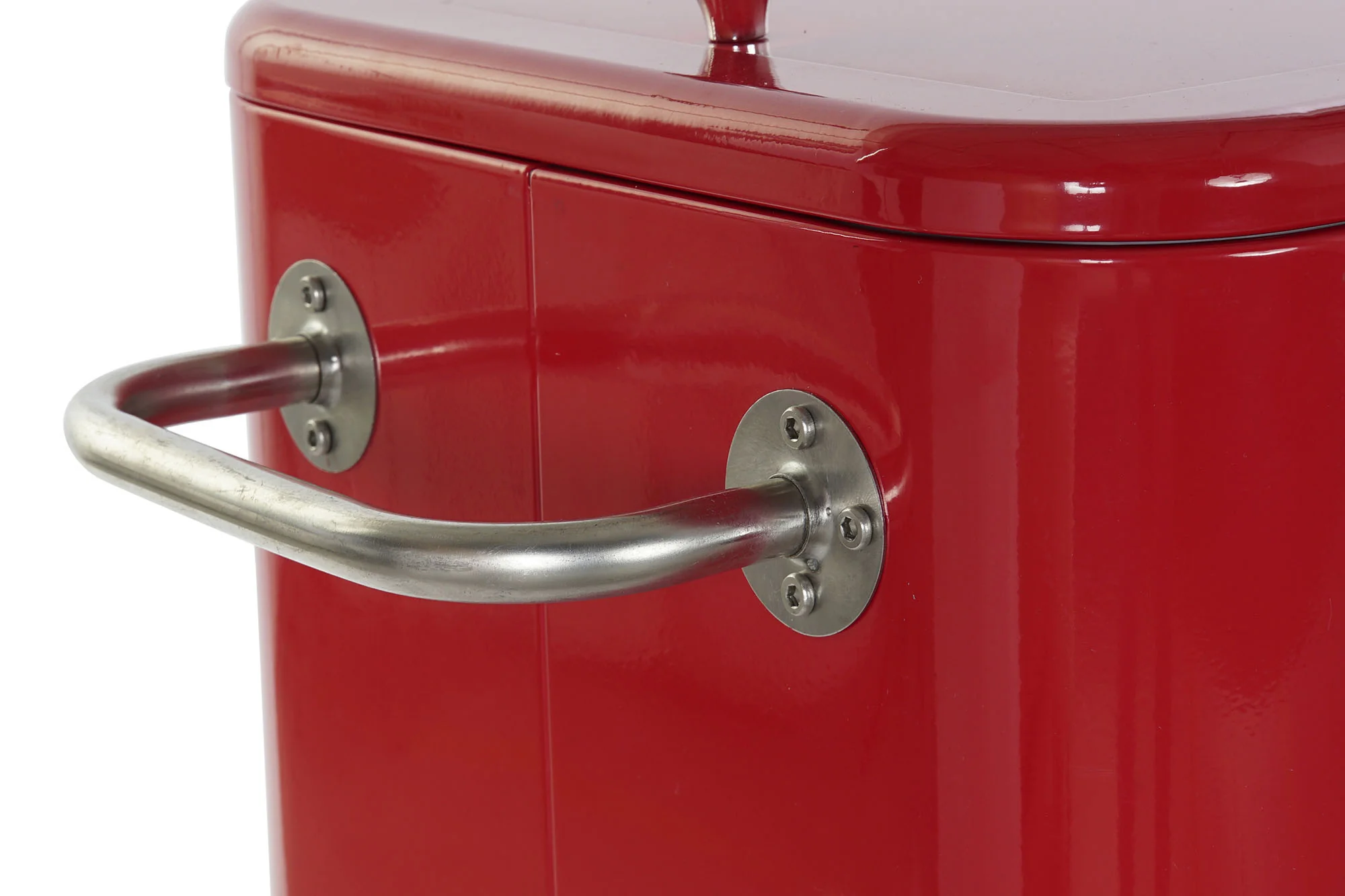 Nevera acero pp 74*43*80cm 56l rojo - Imagen 3