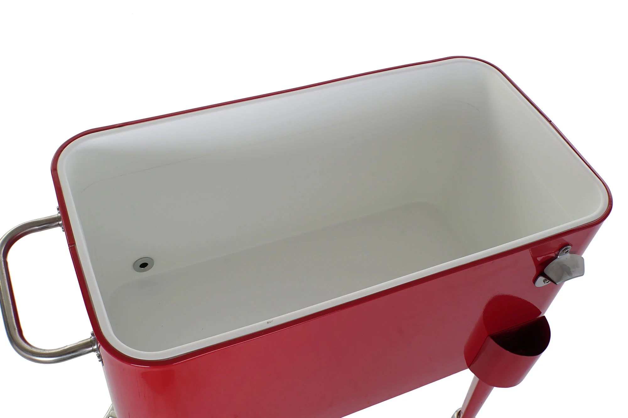 Nevera acero pp 74*43*80cm 56l rojo - Imagen 5