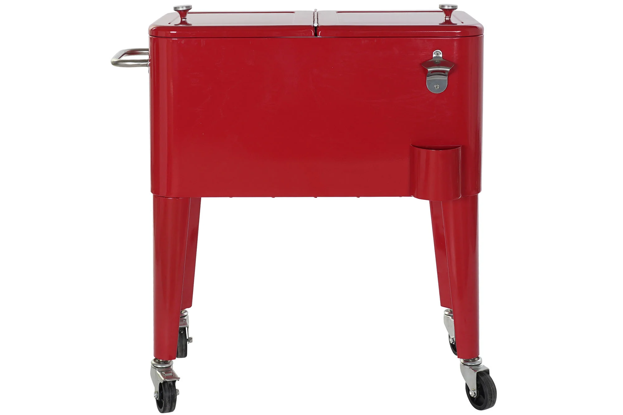 Nevera acero pp 74*43*80cm 56l rojo - Imagen 7