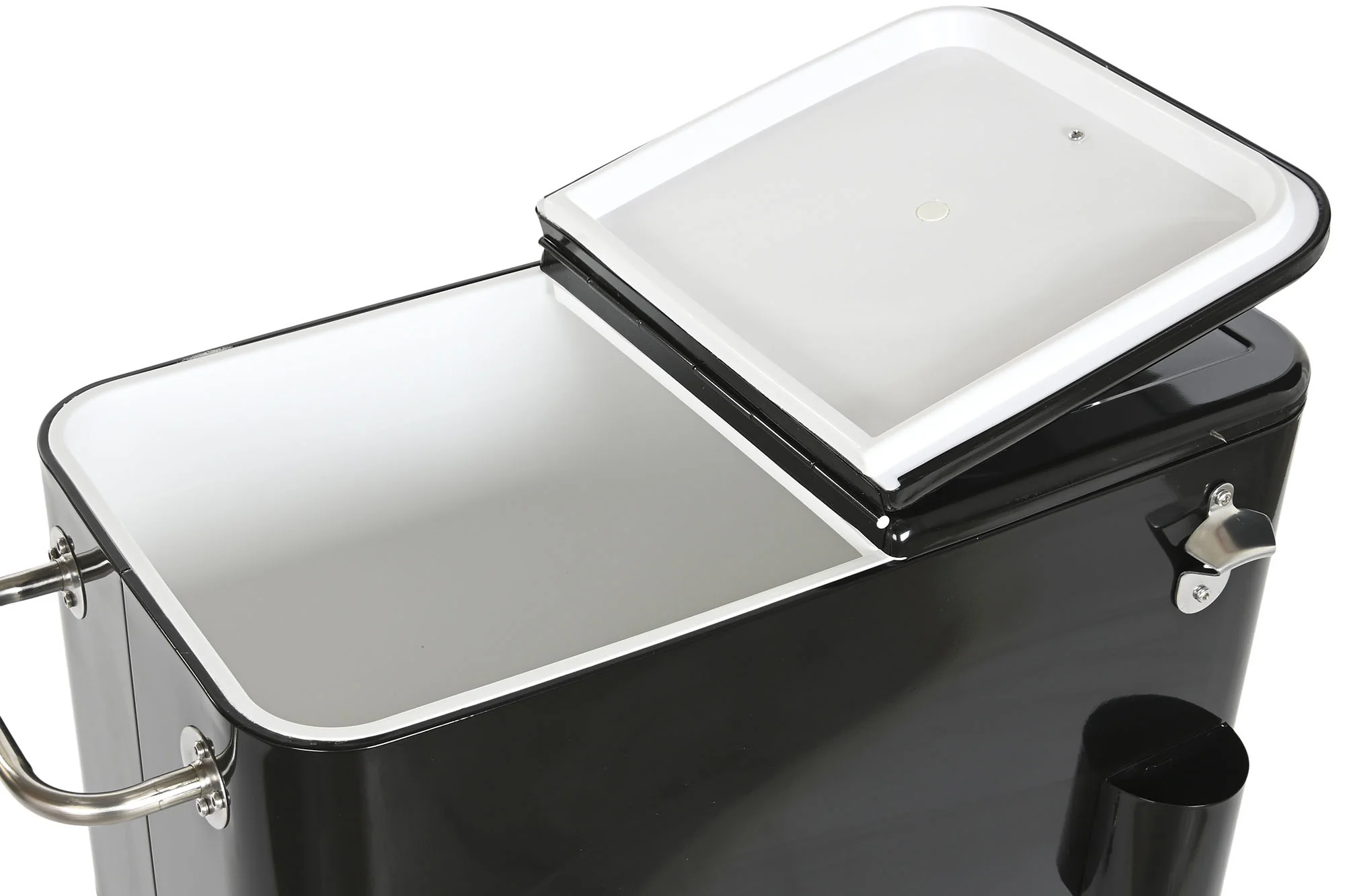 Nevera acero pp 74*43*80cm 56l negro - Imagen 5