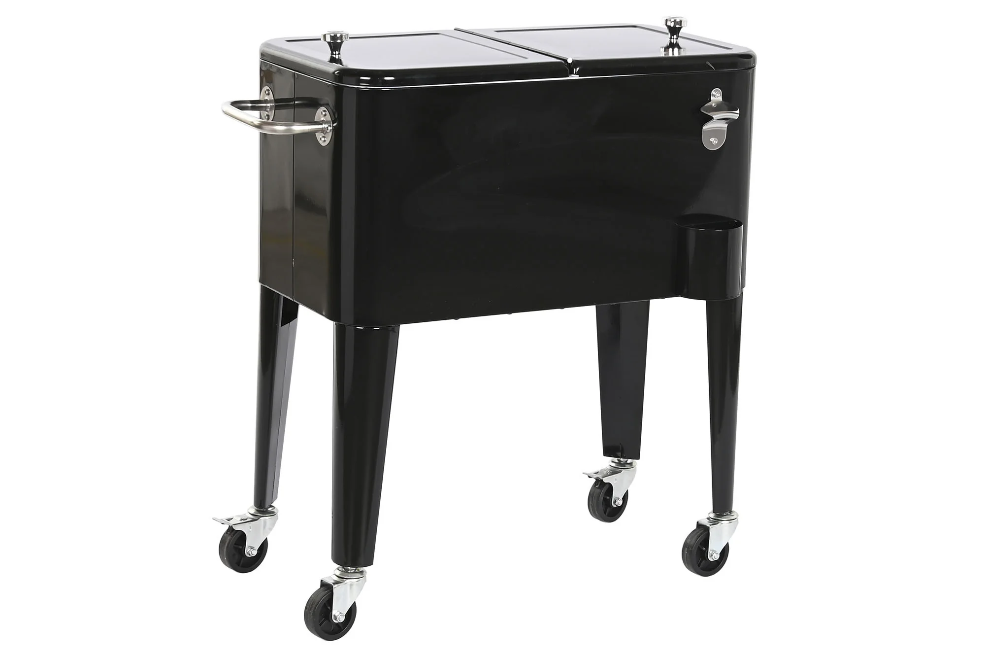 Nevera acero pp 74*43*80cm 56l negro