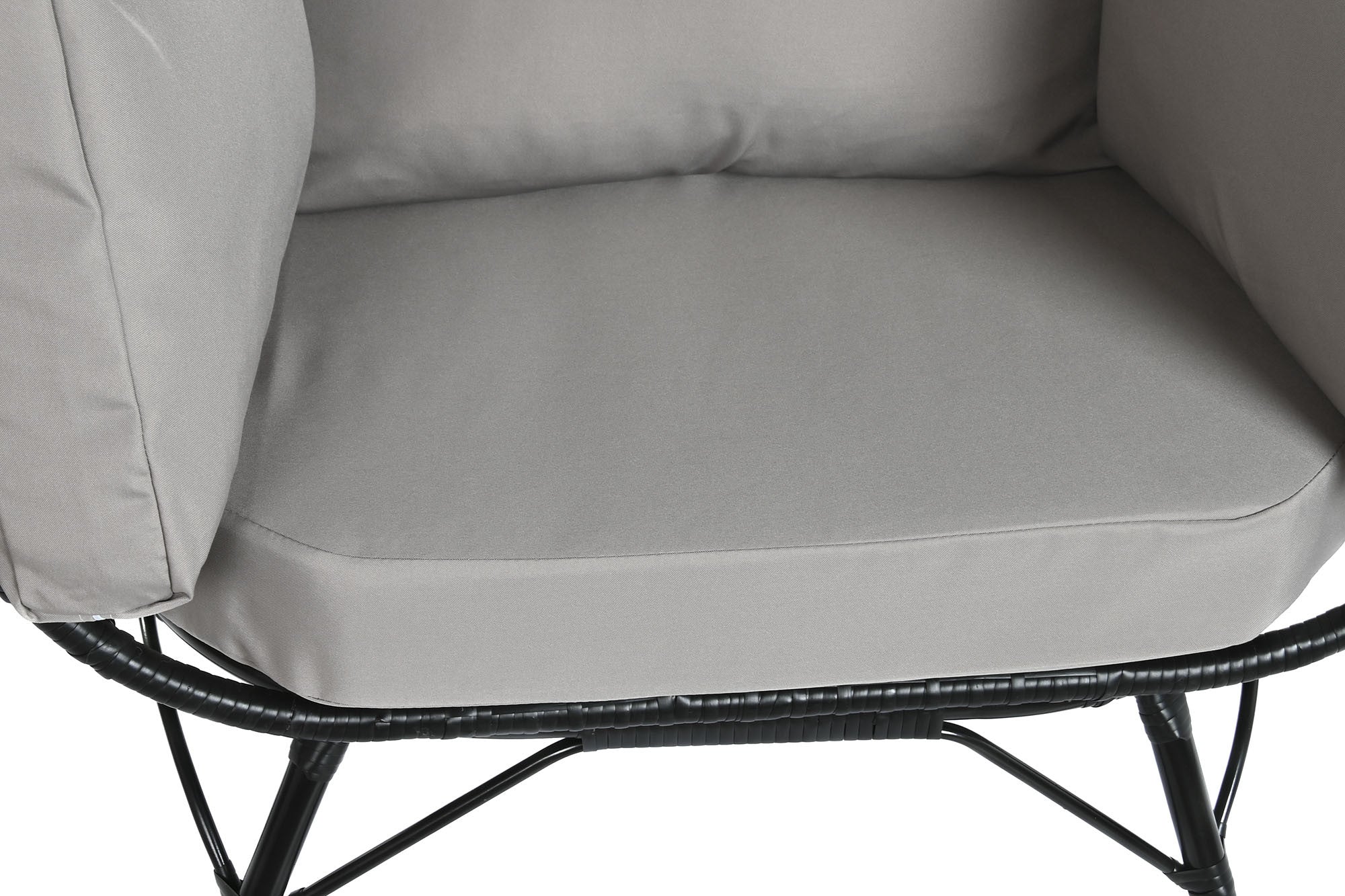 Sillon ratan sintetico metal 99*71*147cm - Imagen 3