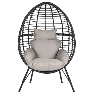 Sillon ratan sintetico metal 90*65*151cm