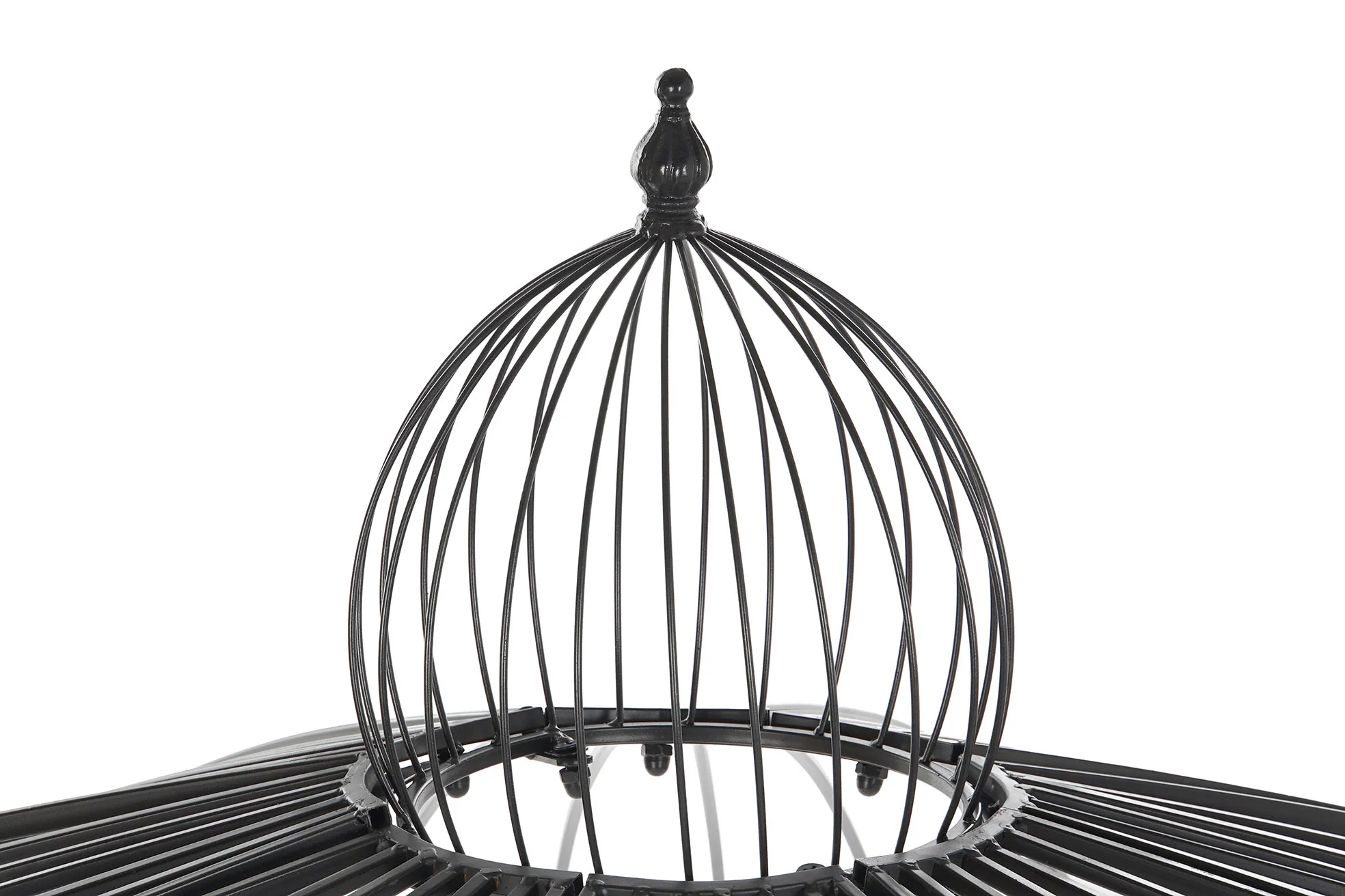 Pergola hierro 304*304*332cm cenador negro - Imagen 2