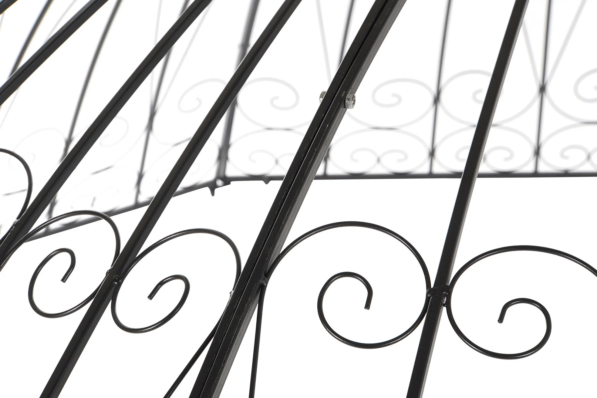 Pergola hierro 304*304*332cm cenador negro - Imagen 3