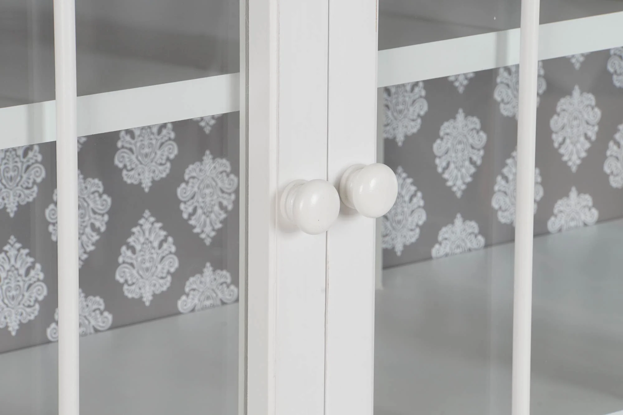 Buffet abeto cristal 142.5*40.5*101.5cm blanco - Imagen 6