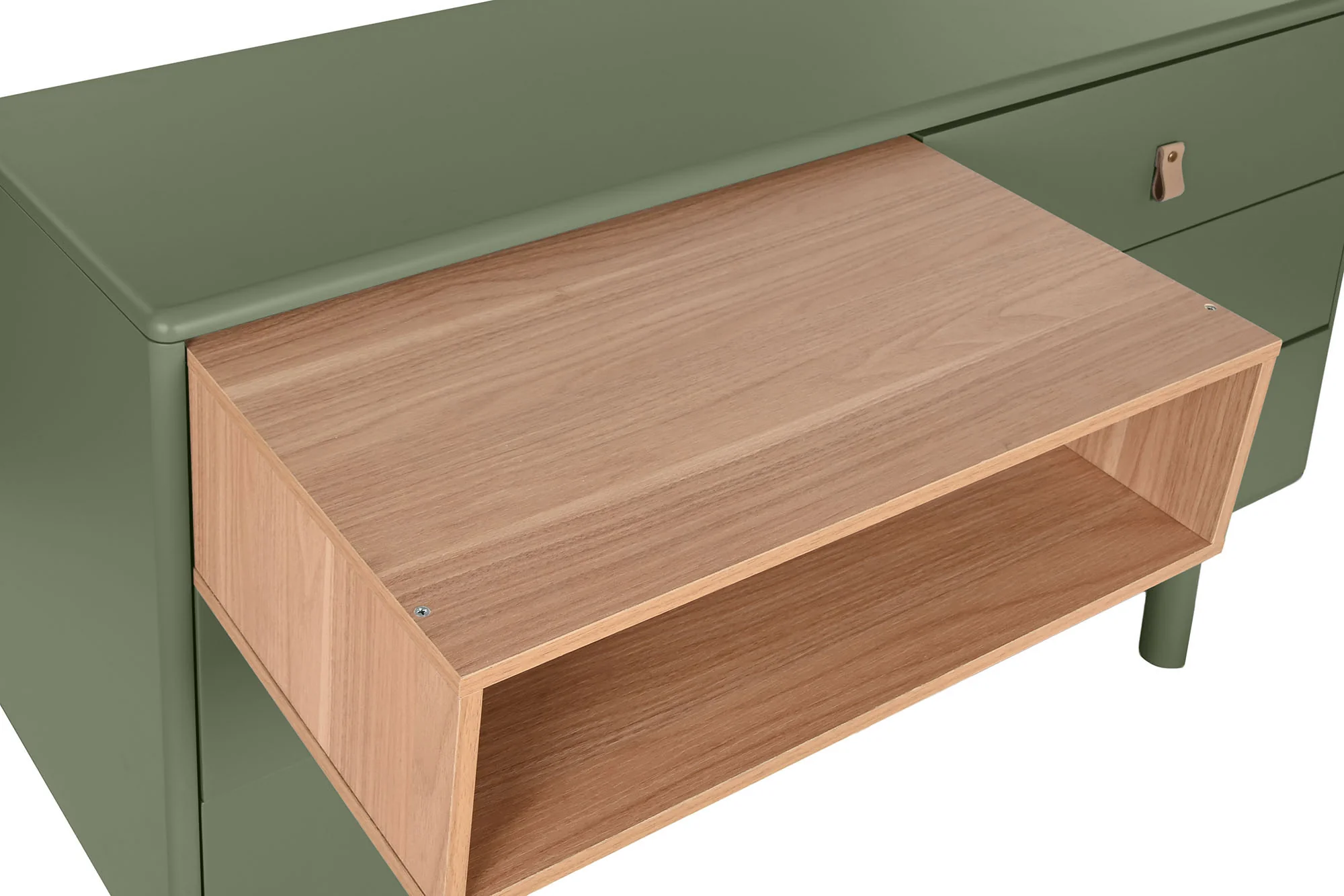 Comoda mdf pu 120*40*75cm verde - Imagen 7