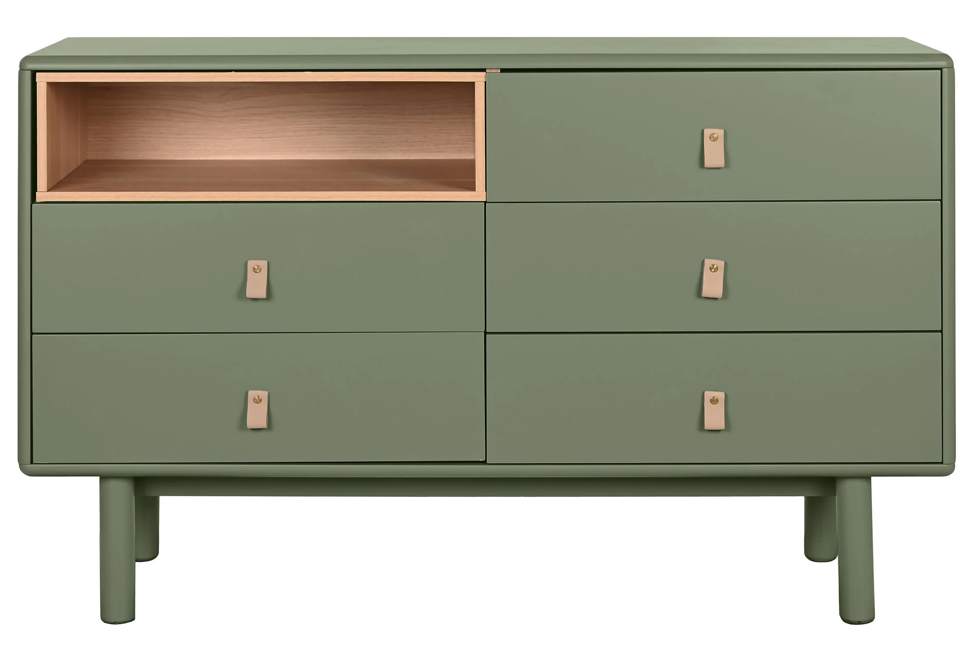 Comoda mdf pu 120*40*75cm verde - Imagen 8