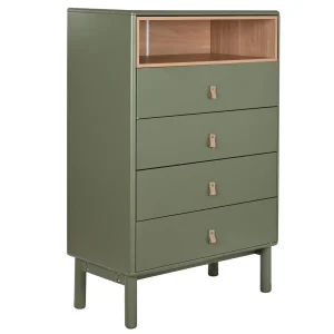 Chifonier mdf pu 80*40*117cm verde