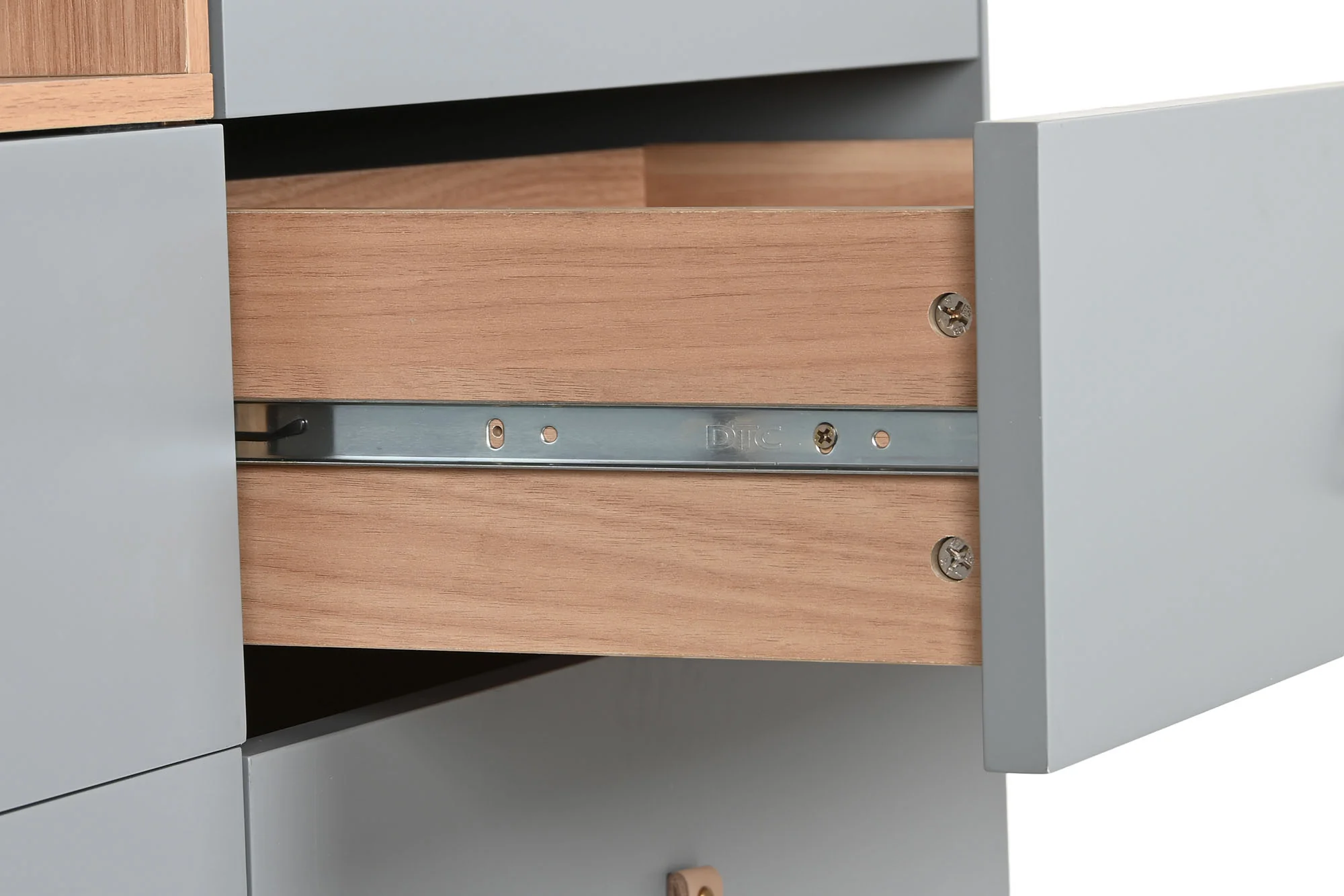 Comoda mdf pu 120*40*75cm gris - Imagen 7