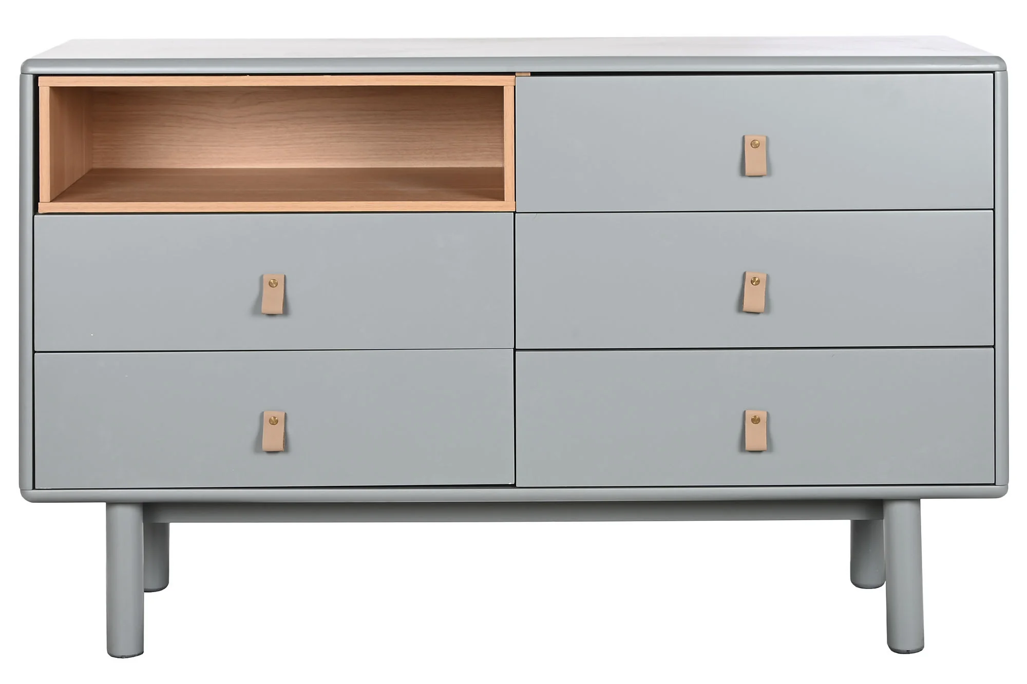 Comoda mdf pu 120*40*75cm gris - Imagen 9