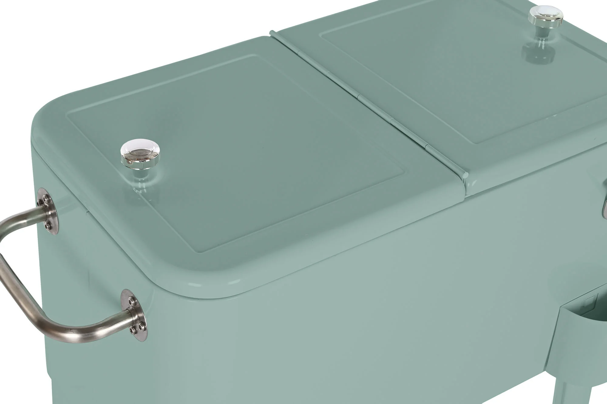 Nevera acero pp 74*43*80cm 56l verde menta - Imagen 3