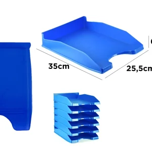 Bandeja de Oficina 35x25.5x6cm azul