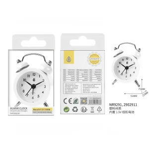 Reloj despertador blanco 6*2.5*8 cm,