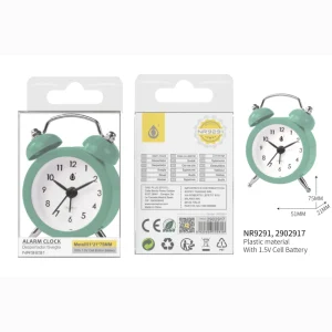 Reloj despertador verde 6*2.5*8 cm,
