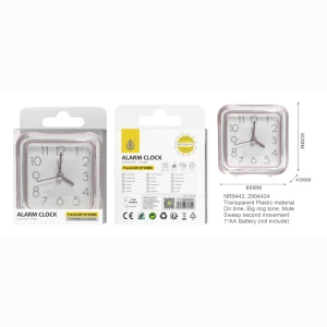 Despertador rosa sin TIC TAC